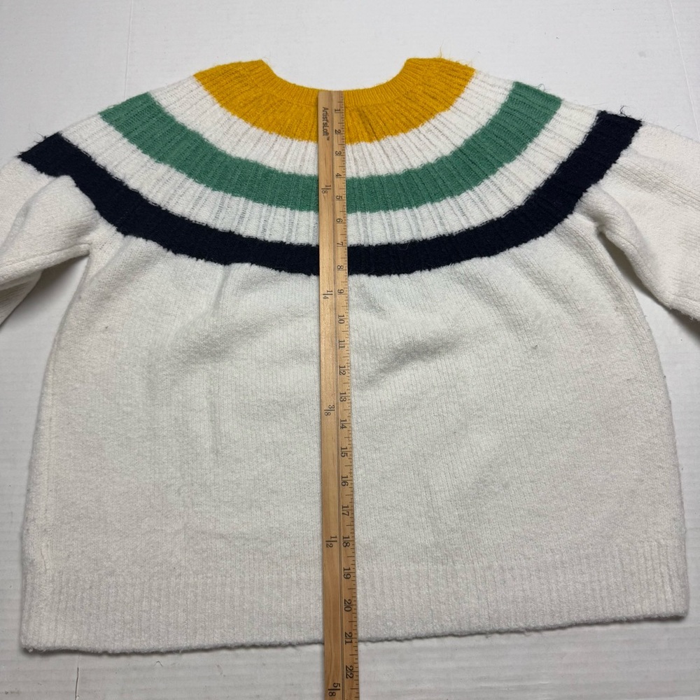 GAP Women's Stripe Yoke Crewneck Sweater Size: XL - Picture 9 of 10